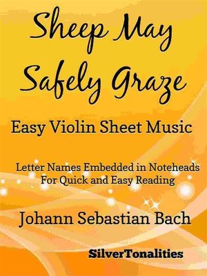 cover image of Sheep May Safely Graze Easy Violin Sheet Music